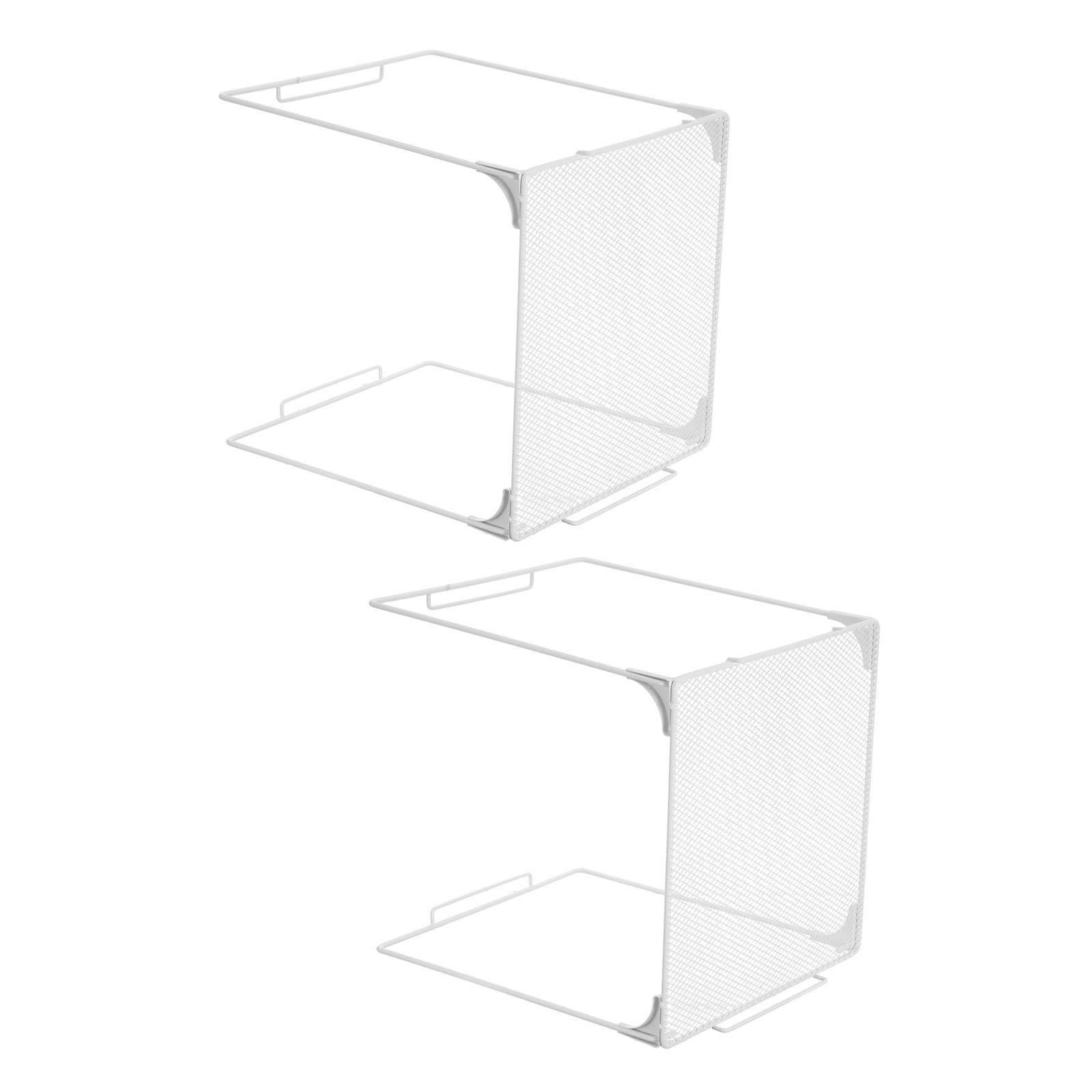 Food Storage Locker - 2 Pcs Stackable Storage Rack Locker