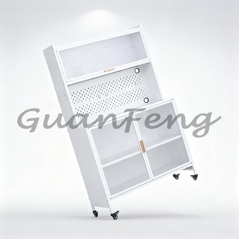 Food Storage Locker - Screw‑Free Plastic Kitchen Storage Cabinet Convenient