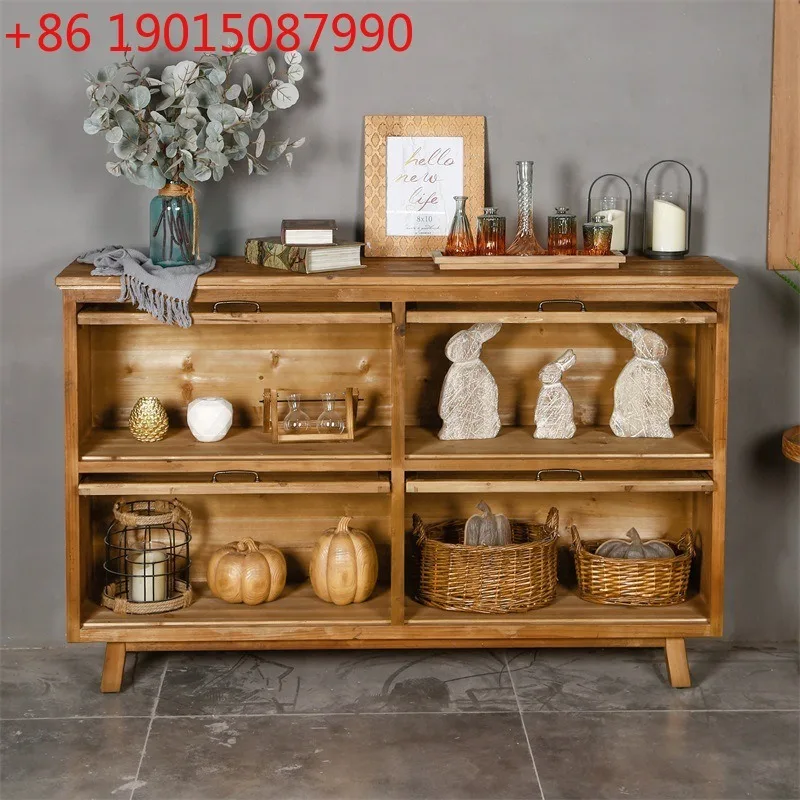 Food Storage Locker - Solid wood double-layer and three-layer storage