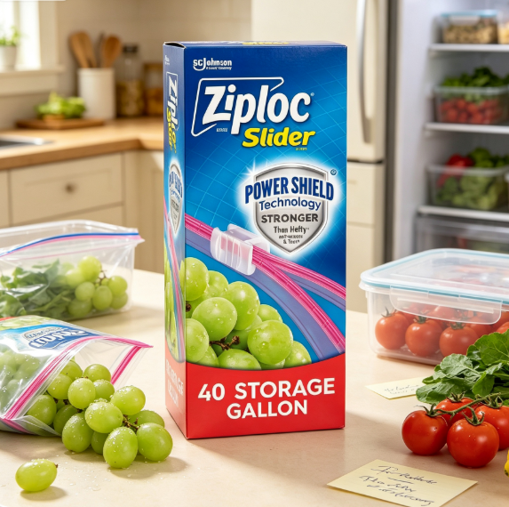 Food Storage Technology - Reusable Gallon Size Slider Food Storage