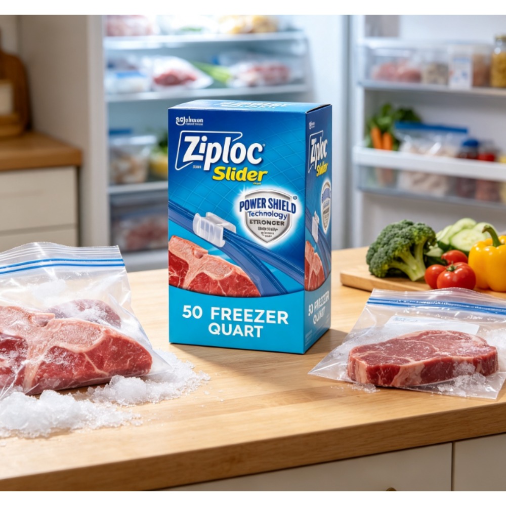 Food Storage Technology - Ziploc Brand Slider Freezer Bags, School