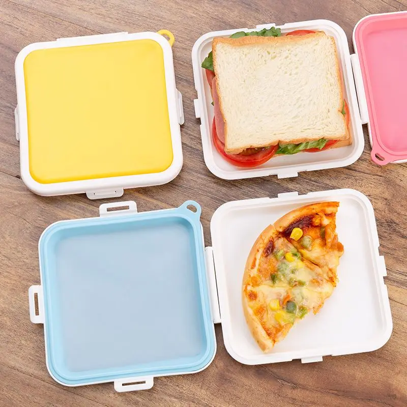 Food Storage Silicone Bags - 1pc Portable Sandwich Crisper Toast Storage