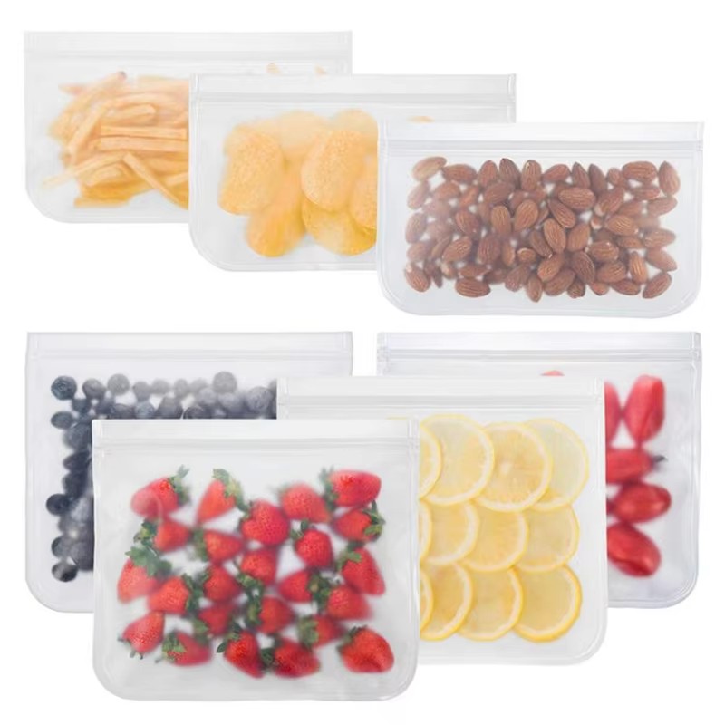1/2/3/4pcs Silicone Food Stora - Food Storage Silicone Bags recension och pris