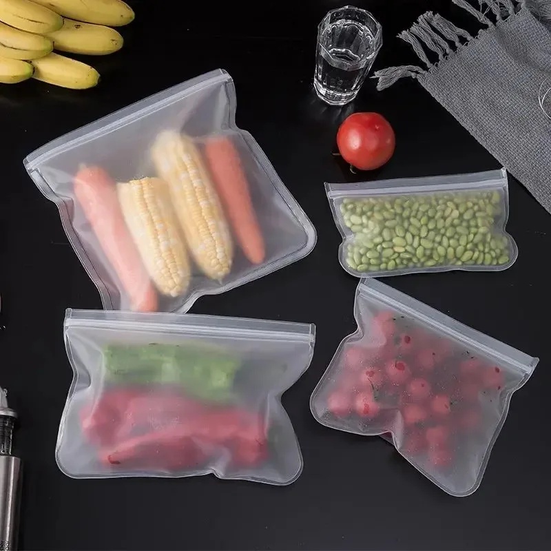 1/2/3/4pcs Silicone Food Stora - Food Storage Silicone Bags recension och pris