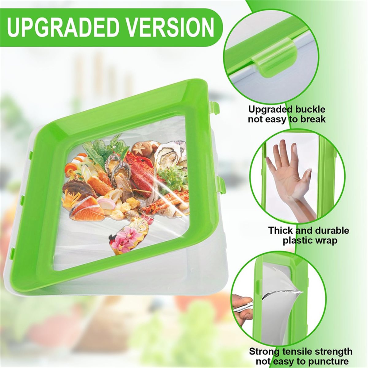 4Pcs Stackable Food Storage Tr - Food Storage Technology recension och pris
