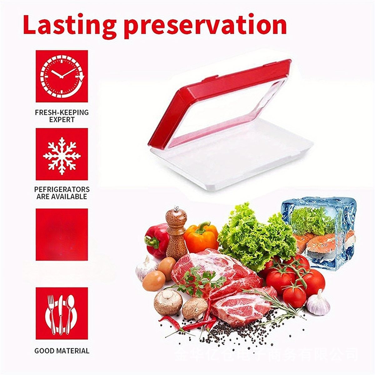 4Pcs Stackable Food Storage Tr - Food Storage Technology recension och pris