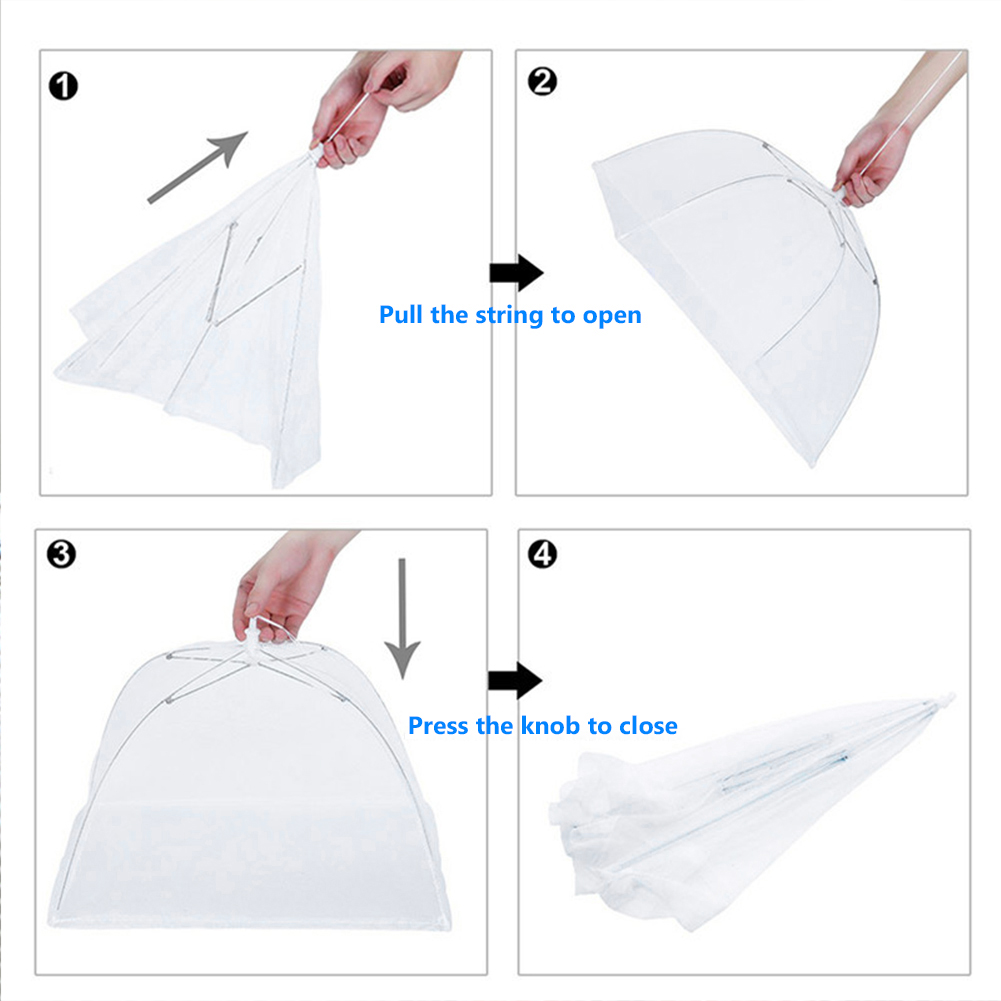 1-6pcs Foldable Food Mesh Cove - Food Storage Long Term recension och pris