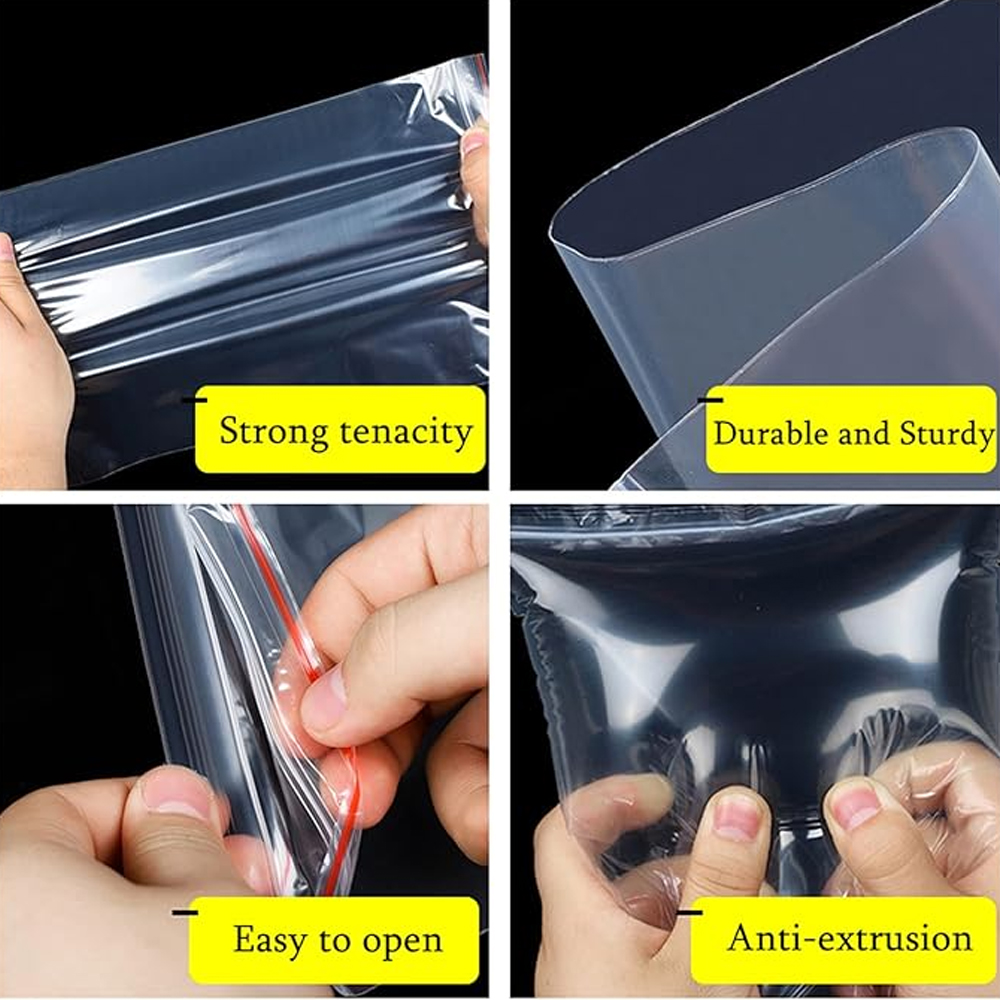 100-1000Pcs Small Zip Lock Pla - Food Storage Locker recension och pris