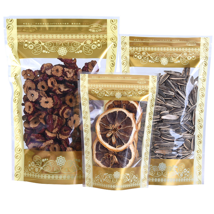 100PCS Stand-up Plastic Gold Z - Food Storage In Room recension och pris