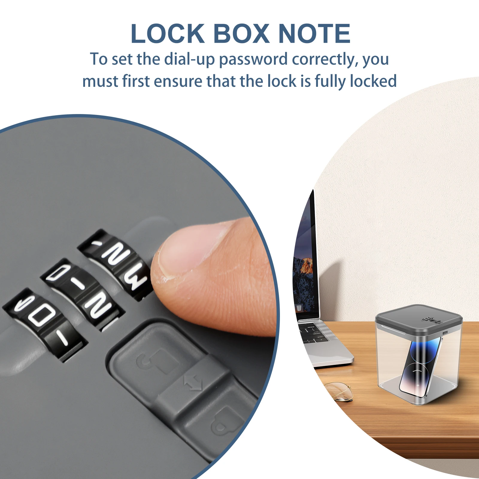 Transparent Lock Box with Pass - Food Storage Locker recension och pris