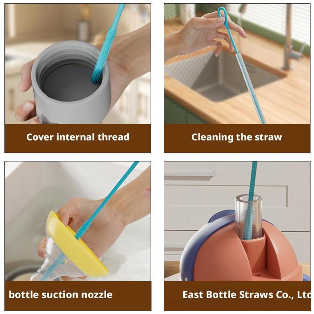 2PCS 25cm Silicone Straw Brush - Food Storage Long Term recension och pris