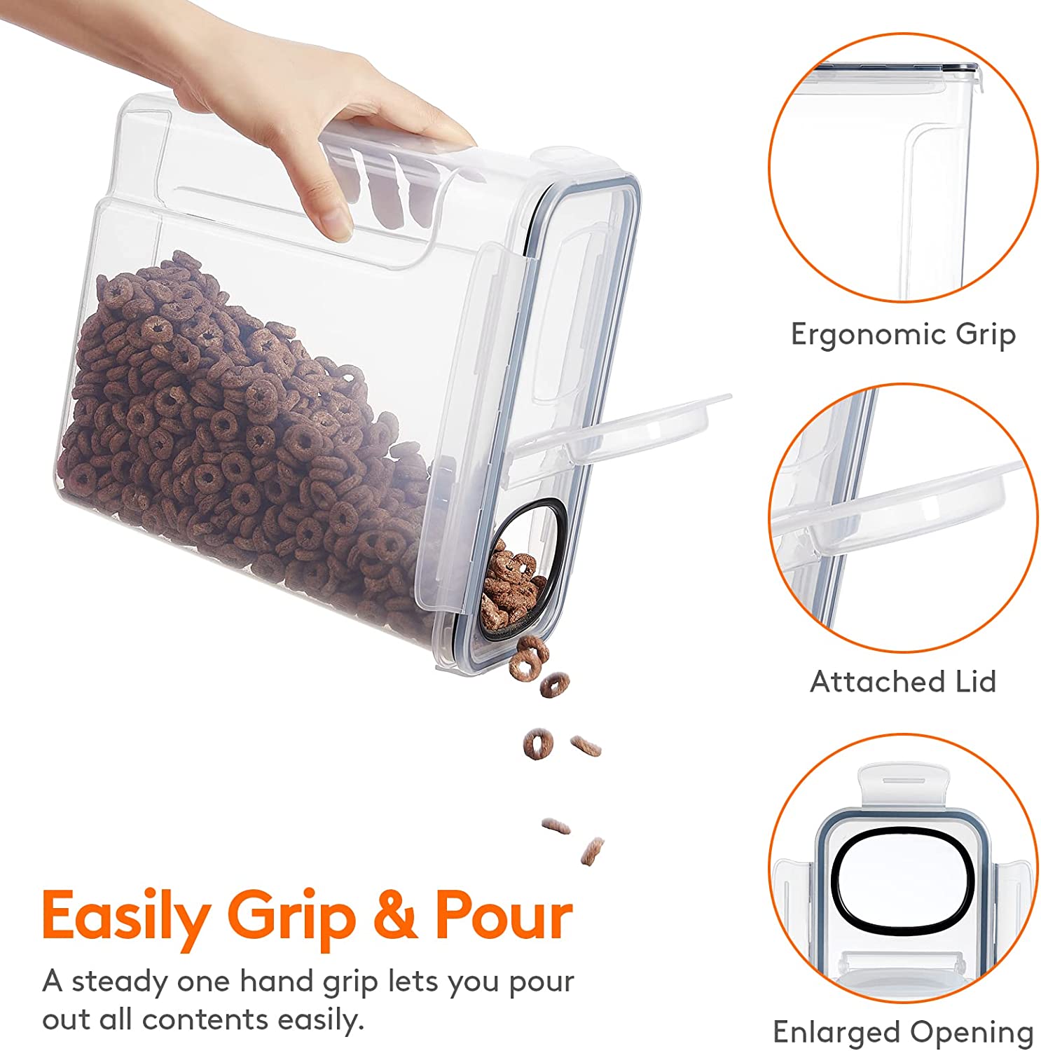 Large (5L) 2/3pcs Grain Contai - Food Storage In Room recension och pris
