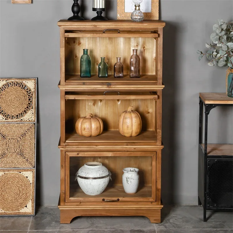 Solid wood double-layer and th - Food Storage Locker recension och pris