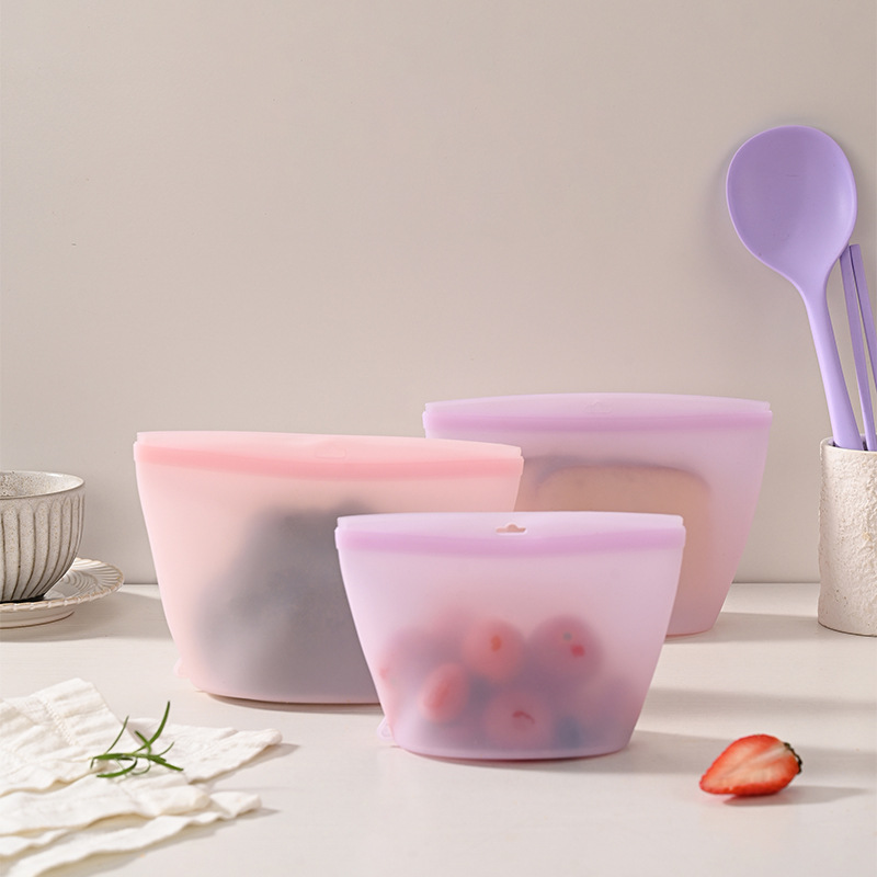 Self-Sealing Silicone Storage  - Food Storage Silicone Bags recension och pris
