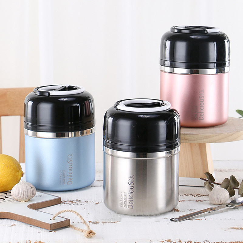 Lunch Box Stainless Steel Ther - Food Storage Long Term recension och pris