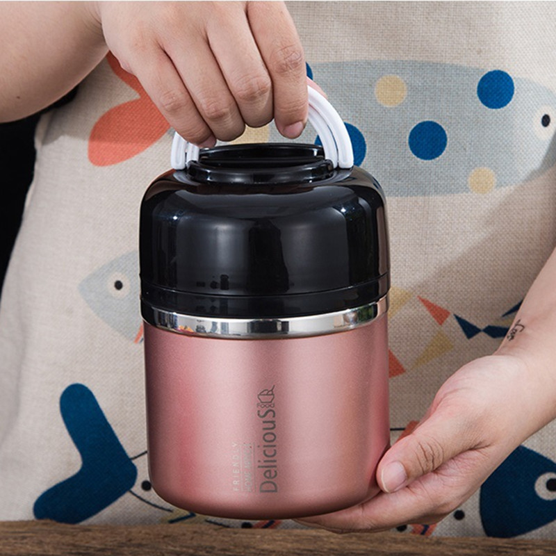 Lunch Box Stainless Steel Ther - Food Storage Long Term recension och pris