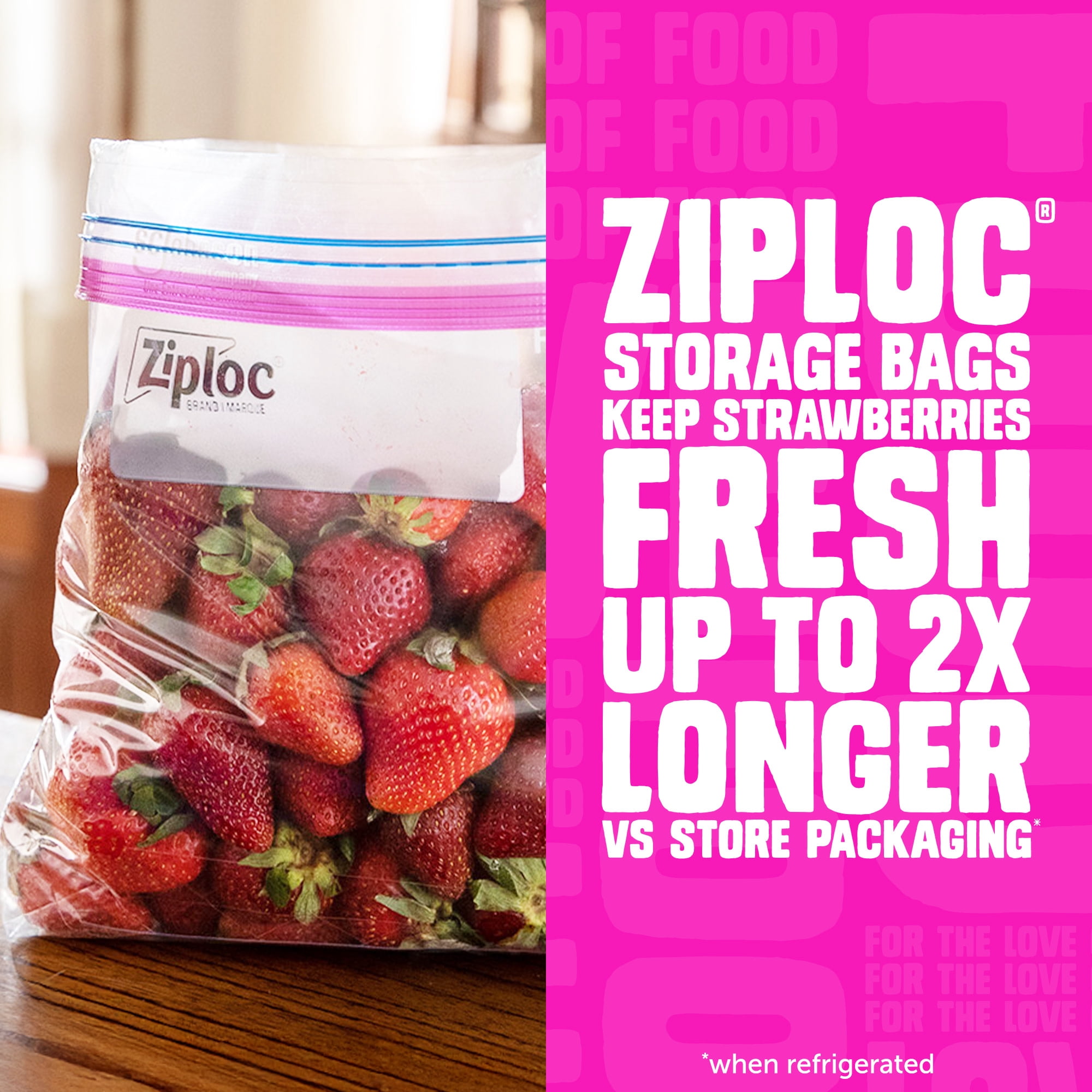 NEW MATERIAL Food Storage Bags - Food Storage Technology recension och pris