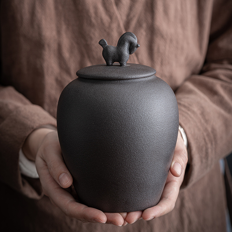 Horse Ceramic Sealed Tea Jar R - Food Storage In Room recension och pris