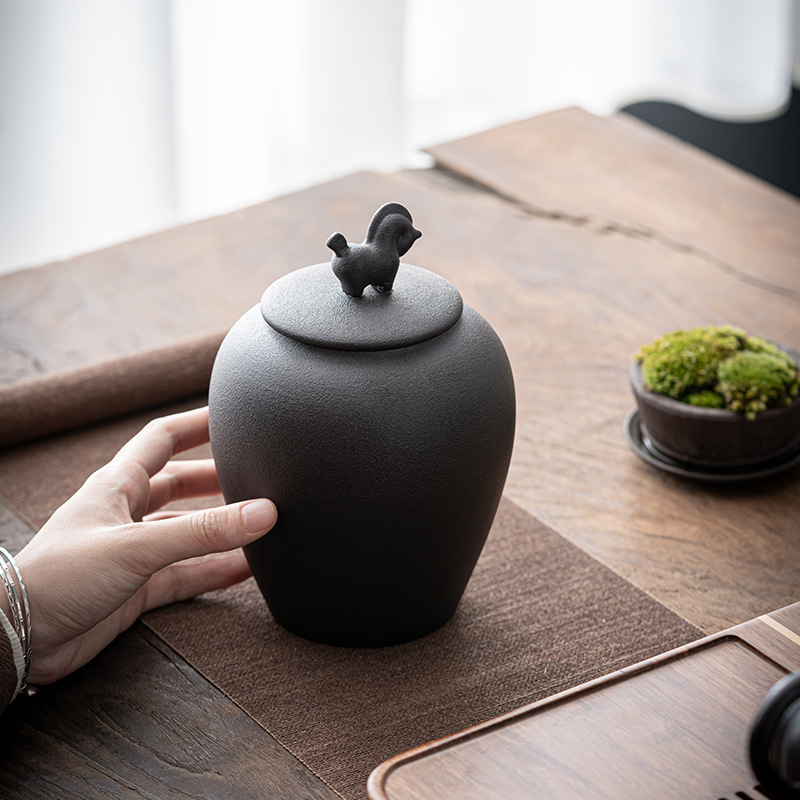 Horse Ceramic Sealed Tea Jar R - Food Storage In Room recension och pris