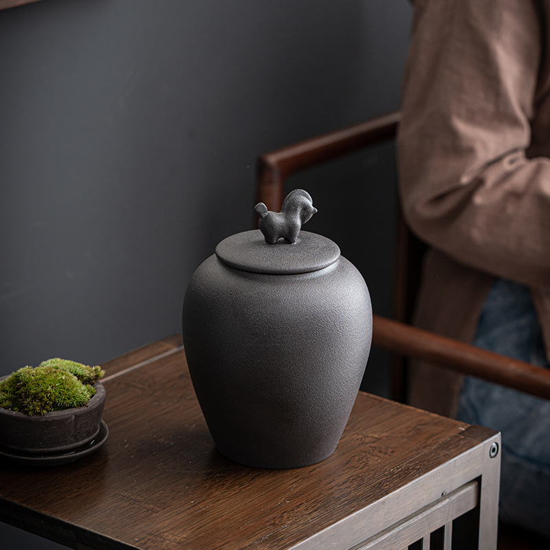 Horse Ceramic Sealed Tea Jar R - Food Storage In Room recension och pris