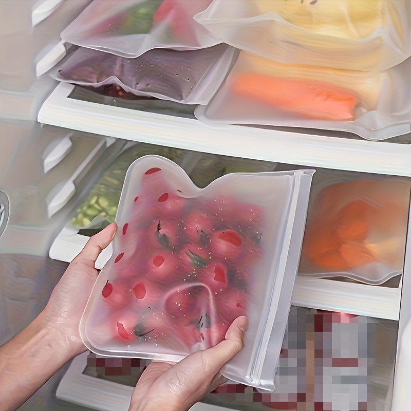 4PCS Silicone Food Storage Con - Food Storage Silicone Bags recension och pris