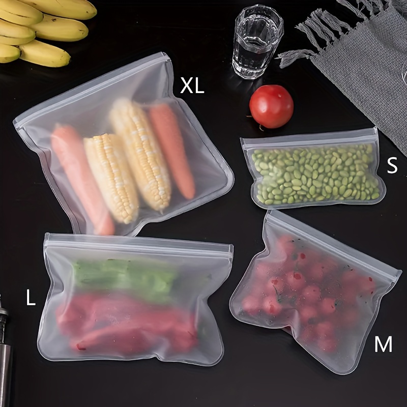 4PCS Silicone Food Storage Con - Food Storage Silicone Bags recension och pris