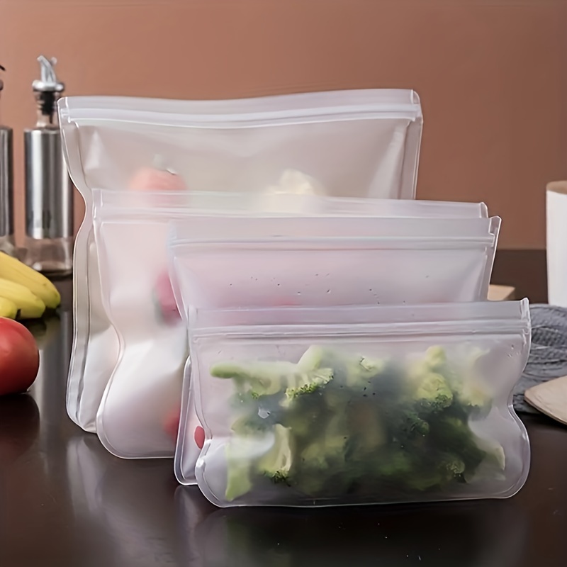 4PCS Silicone Food Storage Con - Food Storage Silicone Bags recension och pris